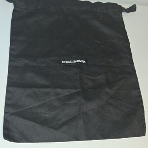 Dolce & Gabbana Black Drawstring Bag